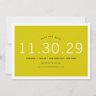 Save The Date Numéros minimalistes modernes Photo Enregistrer la