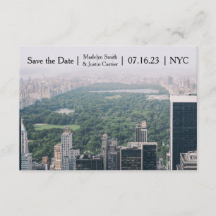 Save The Date NYC Central Park Photo - 3x5 Enregistrer la date