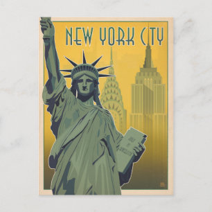 Save the Date   NYC - Lady Liberty Announcement Postcard