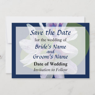 Save The Date Nymphéas de Lavande Enregistrez la Date