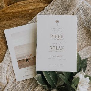 Save The Date OASIS Beach Mariage Photo