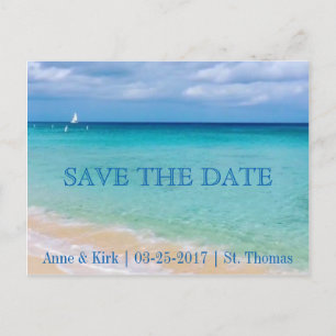 Save the date Océan Carte Faire-part postale