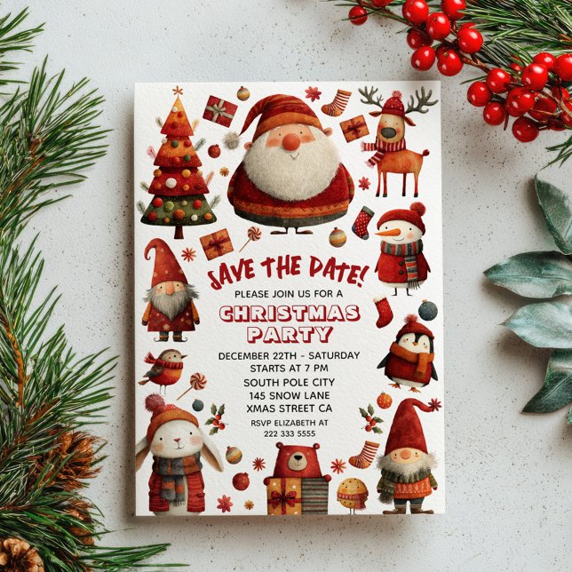Save The Date OH Quel Festif Amusant Fête de Noël Adulte (Créateur téléchargé)