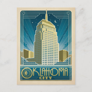 Save the Date   Oklahoma City, OK Announcement Postcard
