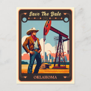 Save the Date Oklahoma Invitation Postcard