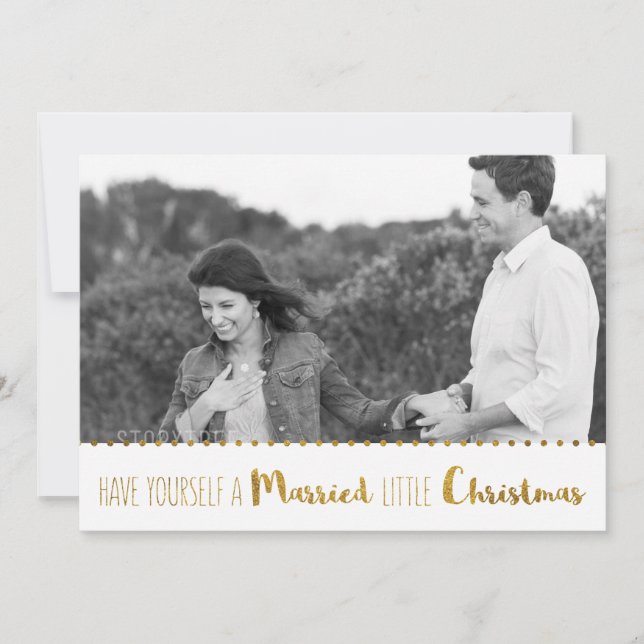 Save The Date Or, Épousez et Joyeux Noël Enregistrez la Date (Devant)
