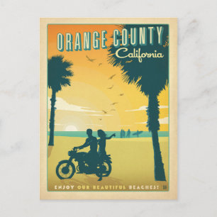 Save the Date   Orange County, CA Announcement Postcard