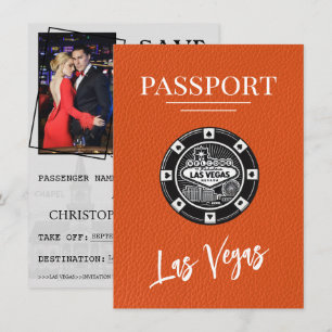 Save The Date Orange Las Vegas Passport Enregistrer La Date