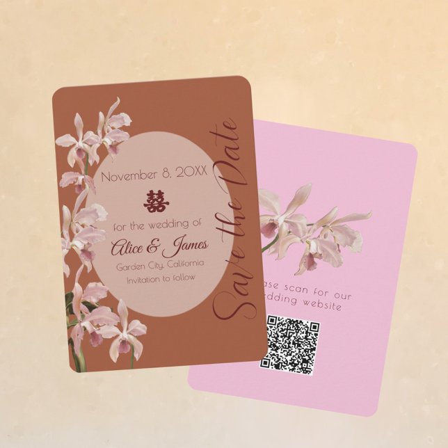 Save The Date Orchidée Double Bonheur (Créateur téléchargé)