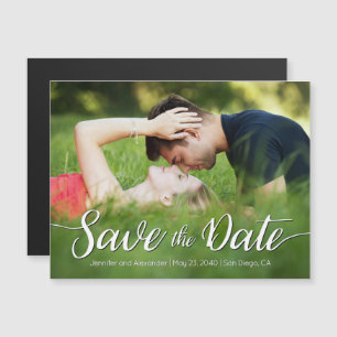 Save the Date Outdoor Photo Magnetic Invitation