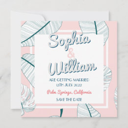 Save The Date Palm Springs Paradise Mariage moderne