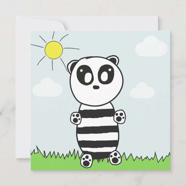 Save The Date Panda Enfants (Devant)