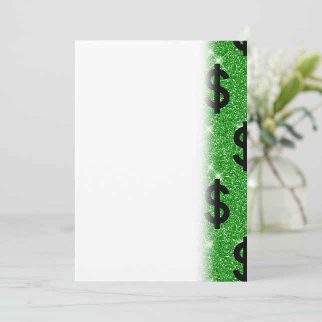 Save The Date Panneau Dollar Noir Argent Entrepreneur Wall Stree (Debout devant)