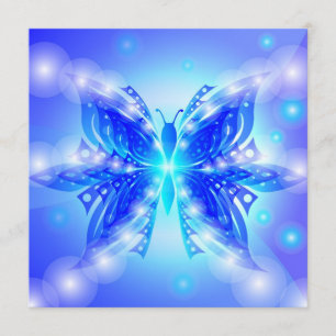 Save The Date Papillon d'invitation Abstrait