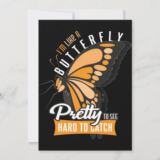 Save The Date Papillon Lover Je Suis Comme Un Papillon (Devant)