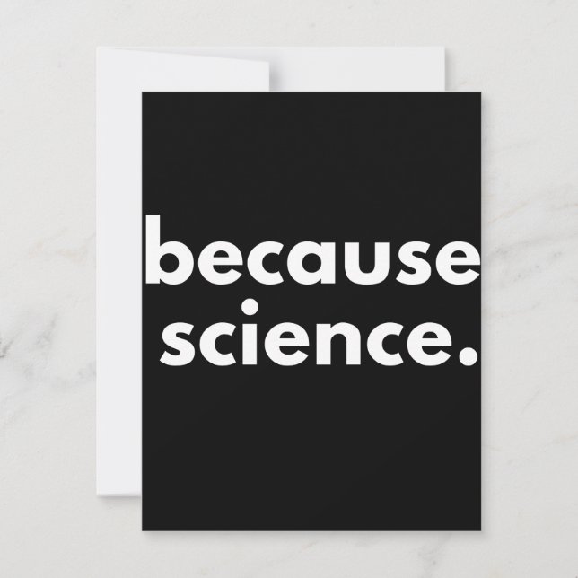 Save The Date Parce que la science (Devant)