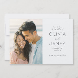 Save The Date Passé Romantique Minimaliste Photo