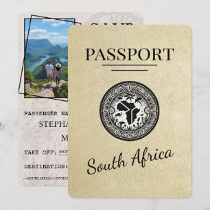 Save The Date Passeport Champagne Afrique du Sud