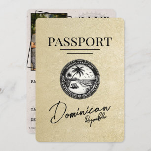 Save The Date Passeport Champagne République Dominicaine