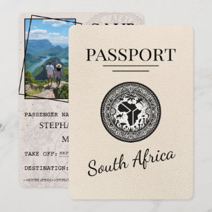 Save The Date Passeport d'Afrique du Sud ivoirienne