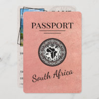 Passeport d'Afrique du Sud rose Gold