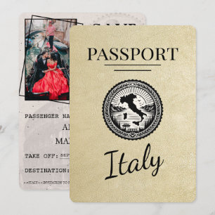 Save The Date Passeport de Champagne Italie