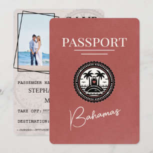 Save The Date Passeport De La Bourgogne Lumière Bahamas Enregist