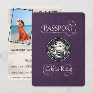 Save The Date Passeport de Violet Costa Rica
