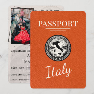 Save The Date Passeport d'Orange Italie
