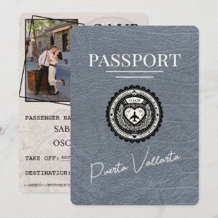 Save The Date Passeport Silver Puerta Vallarta