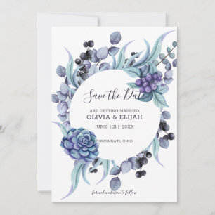 Save The Date Pastel Twigs Et Fleurs