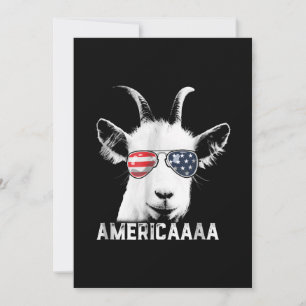 Save The Date Patriotic Goat Funny