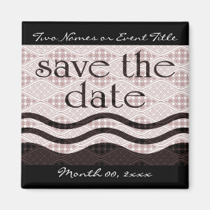 save the date : patterned waves : magnet