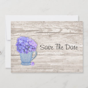 Save The Date Pays Hydrangea Enregistrer La Date
