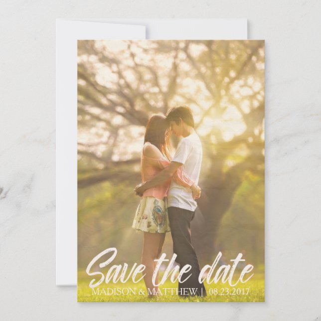 Save The Date Pays rustique Enregistrer l'invitation Date vintag (Devant)