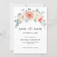 Peach Pastel Peach Pink FlorMariage