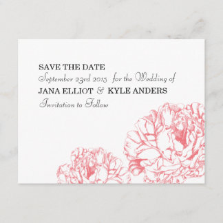 Save The Date Peony Enregistrer la date