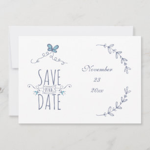 Save the Date Personalized Laurels Card