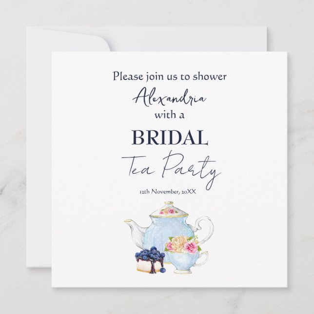 Save The Date Personnaliser l'invitation de la Fête des mariées  (Devant)