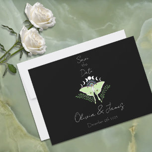 Save The Date Phases Luna Moth Moon