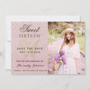 Save The Date Photo Anniversaire 16 Ans