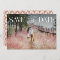 Save the Date Photo Announcement Fancy overlay