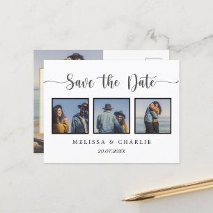 Save the date photo announcement postcard