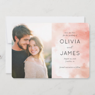 Save The Date Photo aquarelle pêche joyeuse