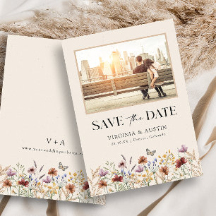 Save The Date Photo Boho Enregistrer La Date