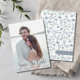 Save The Date Photo Botancienne moderne Sauvez notre date Mariag