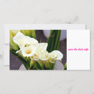 Save The Date photo calla lily