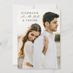 Save The Date Photo Card Boho Wedding Announcement