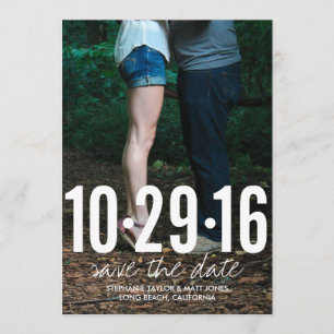 Save the date photo card, wedding collection