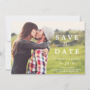 Save The Date Photo complète minimaliste